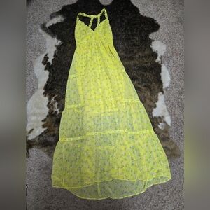 NanaMacs Lemon Floral Maxi Dress